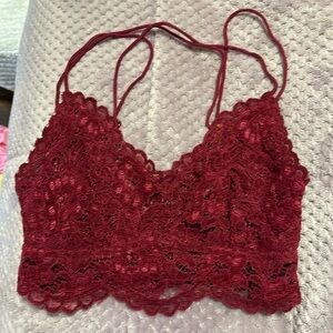 FREE PEOPLE celine bralette in mulberry